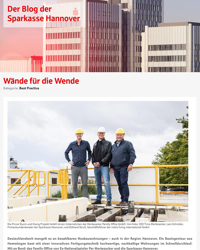 Wände für die Wende. Ein Artikel aus dem Blog der Sparkasse Hannover