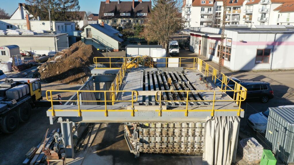 Mobiles Fertigteilwerk WMT M7 zur Herstellung von Betonfertigwänden mit bis zu 7m Länge