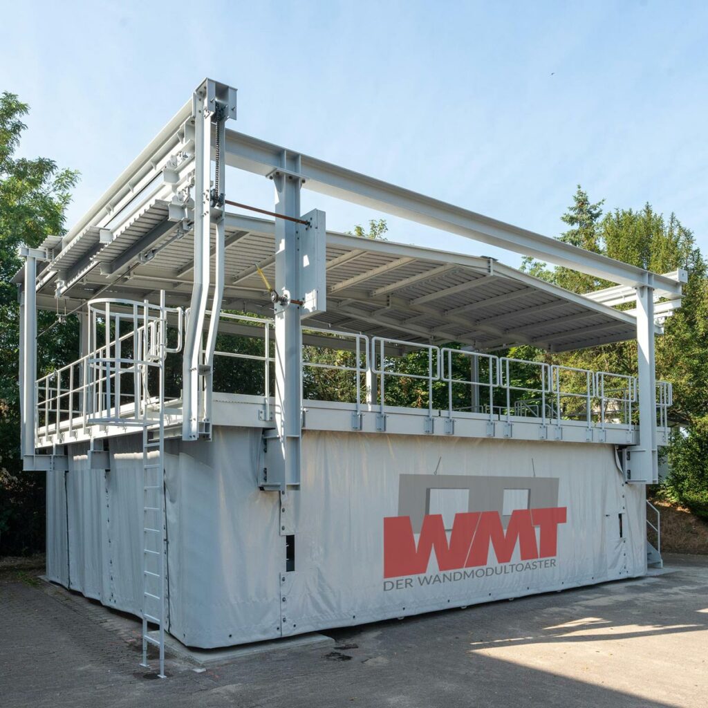 Wandmodultoaster M8 produziert an 365 Tagen im Jahr Betonwände mit max. 8m Länge und 3m Höhe