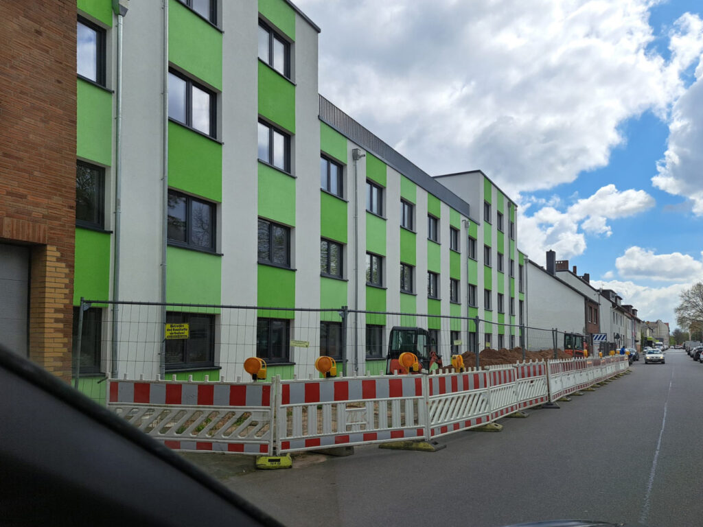 Fertig gestelltes Studierendenwohnheim